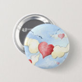 **naar mijn vrienden met liefde** ronde button 5,7 cm (Voorkant /achterkant)