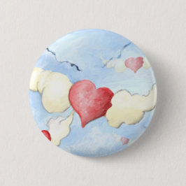 **naar mijn vrienden met liefde** ronde button 5,7 cm