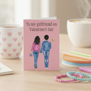 Naar mijn Vriendin over de Waterverf van de Valent Feestdagen Kaart