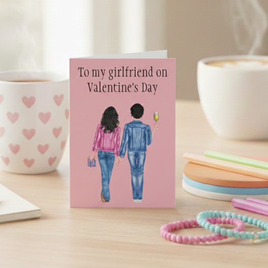 Naar mijn Vriendin over de Waterverf van de Valent Feestdagen Kaart