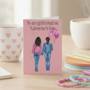 Naar mijn Vriendin over de Waterverf van de Valent Feestdagen Kaart