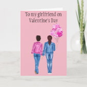 Naar mijn Vriendin over de Waterverf van de Valent Feestdagen Kaart (Voorkant)