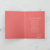 Naar mijn vrouw op Moederdag Kaart (Binnen)