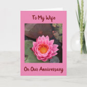 NAAR MIJN **WIFE** OP **ONZE JUBILEUM** KAART (Voorkant)