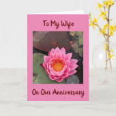 NAAR MIJN **WIFE** OP **ONZE JUBILEUM** KAART (Gele Bloem)