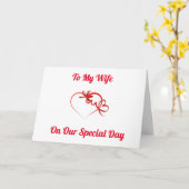 NAAR MIJN **WIFE** SCHIJF JUBILEUM MET EEN LAPKAAR KAART (Gele Bloem)