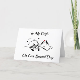 NAAR MIJN **WIFE** SCHIJF JUBILEUM MET EEN LAPKAAR KAART