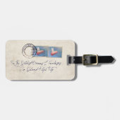 Naar mijn wilde dromen van vliegende varkens bagagelabel (Voorkant horizontaal)