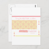 Naar mijn zuster in de islam - Ik hou van je fisab Briefkaart (Voorkant / Achterkant)