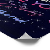 Naar mijn zuster Lady Girl Gift, zuster Birthday G Poster (Hoek)