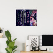 Naar mijn zuster Lady Girl Gift, zuster Birthday G Poster (Thuiskantoor)