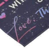 Naar mijn zuster Lady Girl Gift, zuster Birthday G Tafelkleed (Gekanteld)