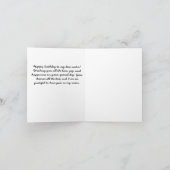 Naar mijn zuster op haar verjaardag. Zuster naar z Feestdagen Kaart (Binnen)