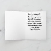 Naar mijn zuster op Moederdag vouwd Wenskaart Kaart (Binnen)