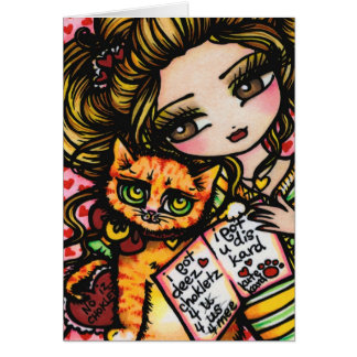 NAAR MOM VAN CAT Cute Comic Art van Hannah Lynn