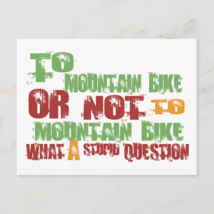 Naar Mountain Bike Briefkaart