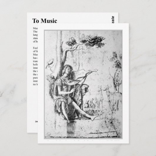 NAAR MUZIEK BRIEFKAART (Voorkant / Achterkant)