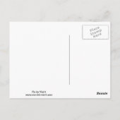 Naar nacht vliegen briefkaart (Achterkant)