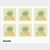 Naar Native California Vierkante Sticker (Vel)