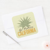 Naar Native California Vierkante Sticker (Envelop)