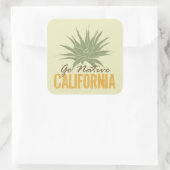 Naar Native California Vierkante Sticker (Tas)