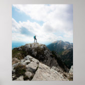 Naar nieuwe avonturen uitkijken poster (Voorkant)