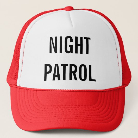 Naar Night Patrol Trucker Pet (Voorkant)