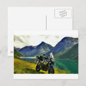 Naar Noord-Kaap (Noorwegen), via Gibraltar Briefkaart (Voorkant / Achterkant)