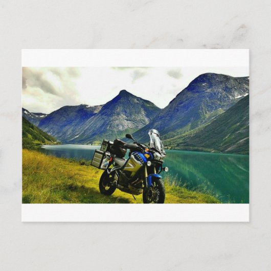 Naar Noord-Kaap (Noorwegen), via Gibraltar Briefkaart (Voorkant)