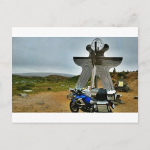 Naar Noord-Kaap (Noorwegen), via Gibraltar. Briefkaart