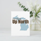 Naar noord - Michigan Briefkaart (Staand voorkant)