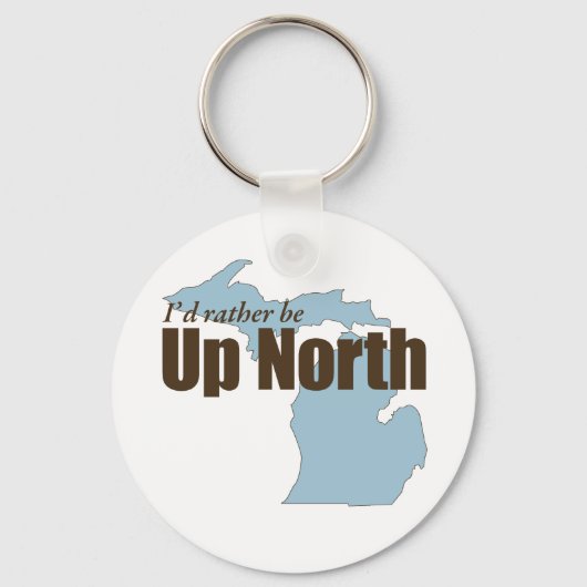 Naar noord - Michigan Sleutelhanger (Voorkant)