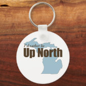 Naar noord - Michigan Sleutelhanger (Voorkant)