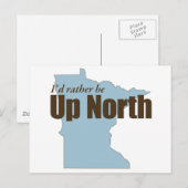 Naar noord - Minnesota Briefkaart (Voorkant / Achterkant)