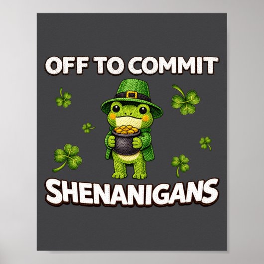 Naar Off Commit Streken Tovenaar Kikker Poster (Voorkant)
