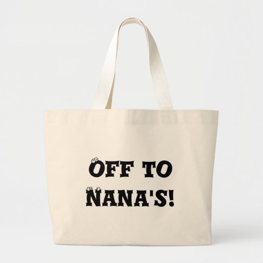 Naar oma! Boodschappentas Grote Tote Bag (Voorkant)