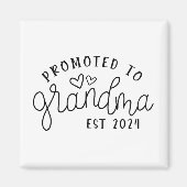 Naar Oma Est 2024 Nieuwe Oma Moederdag Magneet (Voorkant)