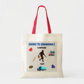 Naar oma's leuke Canvas tas. Tote Bag (Voorkant)