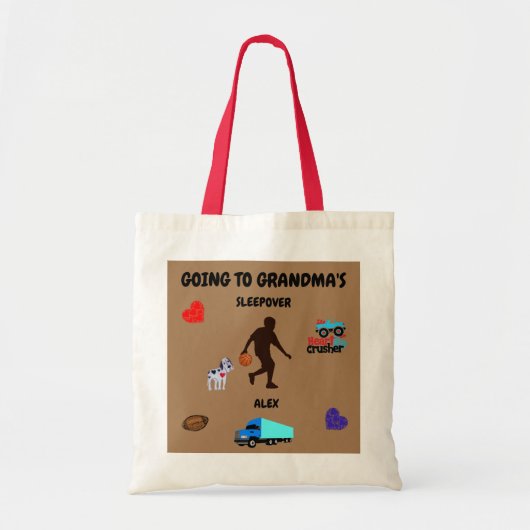 Naar oma's leuke Canvas tas. Tote Bag (Voorkant)