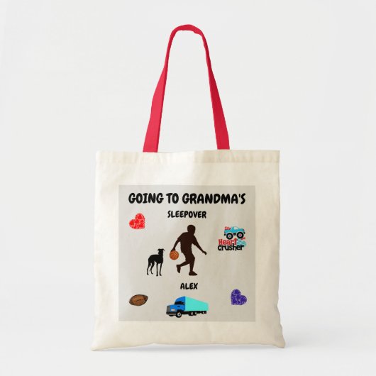Naar oma's leuke Canvas tas. Tote Bag (Voorkant)