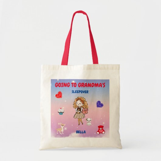 Naar oma's meiden gaan leuk tote bag (Voorkant)