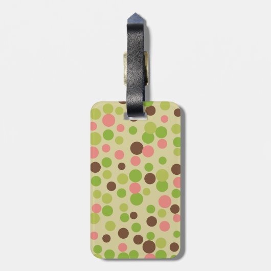 Naar Oma's Roze Bagage Label (Achterkant verticaal)