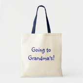 "Naar oma's tas" Tote Bag (Voorkant)