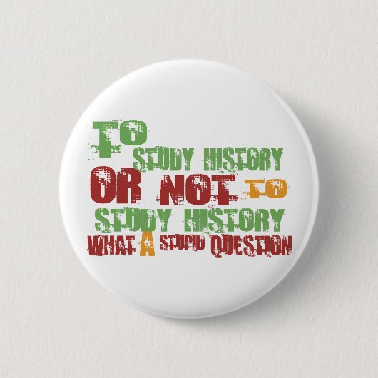 Naar onderzoeksgeschiedenis ronde button 5,7 cm (Voorkant)