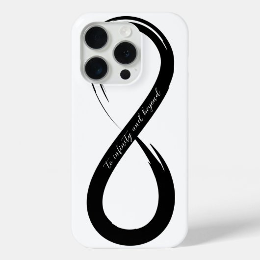 Naar oneindig en verder penseelstreeksymbool Case-Mate iPhone case (Achterkant)