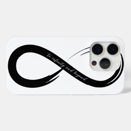Naar oneindig en verder penseelstreeksymbool Case-Mate iPhone case (Achterkant (horizontaal))