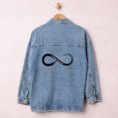 Naar oneindig en verder penseelstreeksymbool denim jacket (Hangar)
