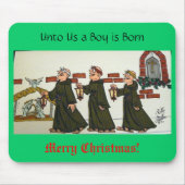 Naar ons is een jongen geboren muismat (Voorkant)