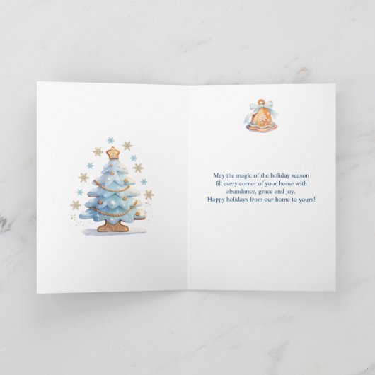 Naar onze buren Kerstdorp Kaart (Binnen)