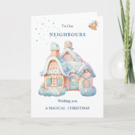 Naar onze buren Kerstdorp Kaart